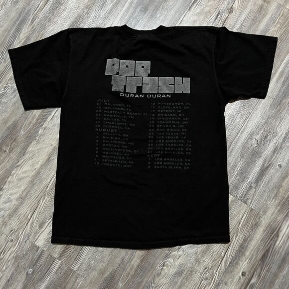 Vintage Duran Duran Pop Trash Tour Band Black Shirt - Picture 2 of 7